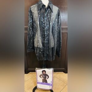 Black Disco Glitter Shirt